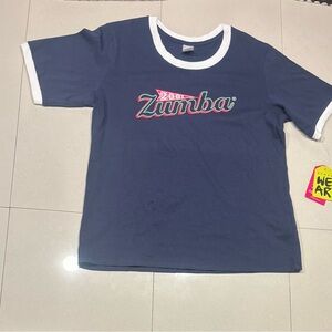 Zumba Fitness Kids Navy and White Tee